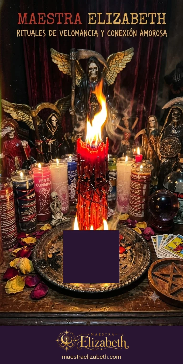 Templo y rituales de Maestra Elizabeth en el altar de Maestra Elizabeth.